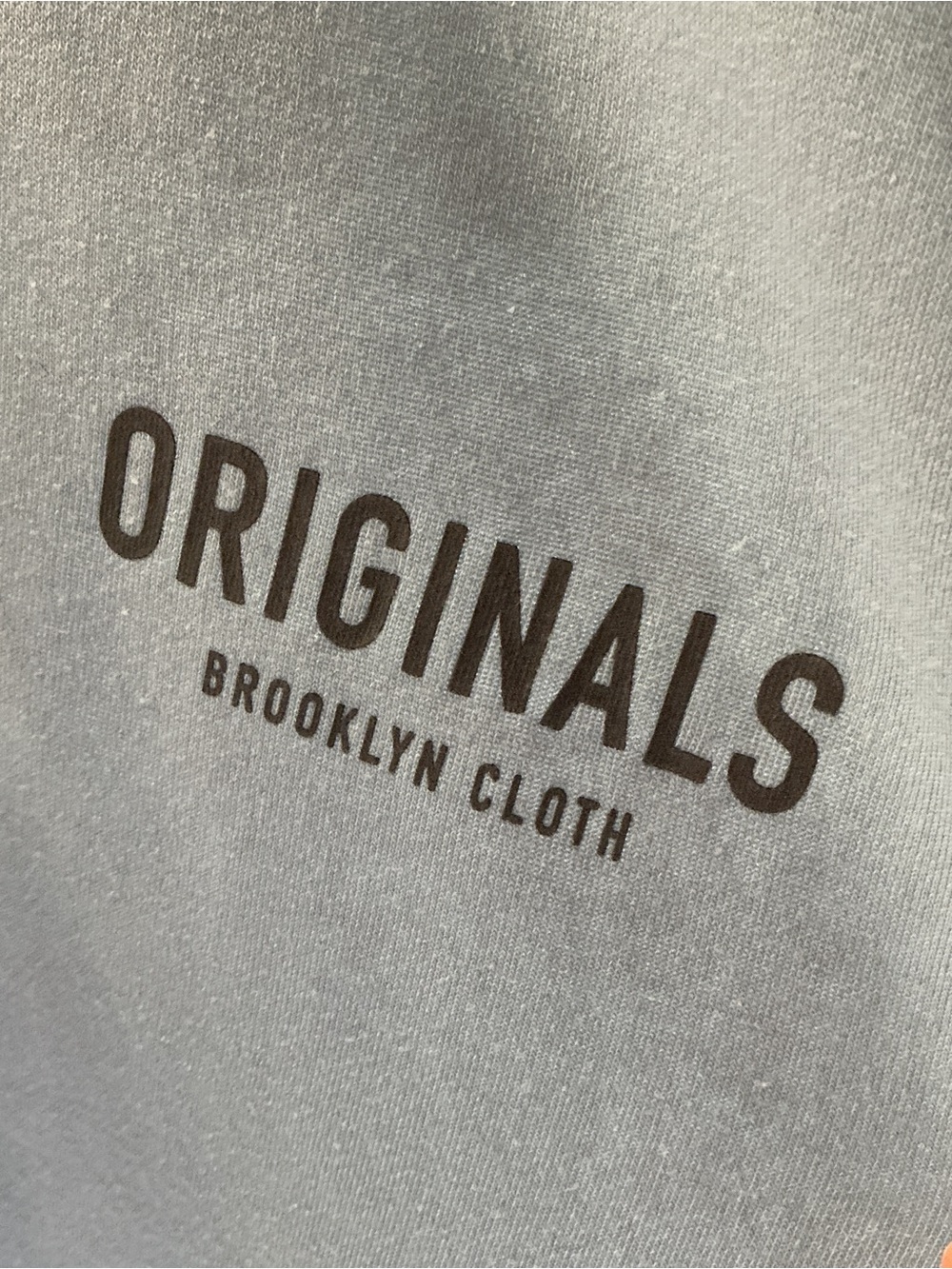 Brooklyn Cloth Originals Pearl Blue Oversized Fleece Crewneck Sweatshirt Men’s L - Picture 10 of 15